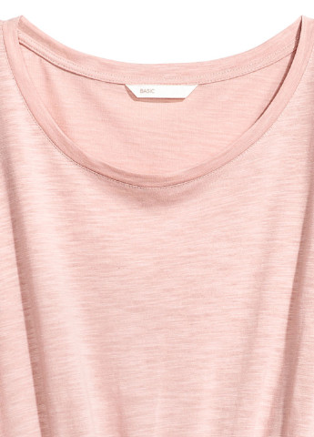 Розово-лиловое кэжуал платье платье-футболка H&M меланжевое