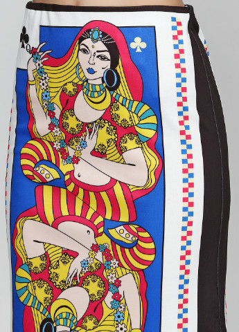 Разноцветная кэжуал с рисунком юбка Miss Poem миди