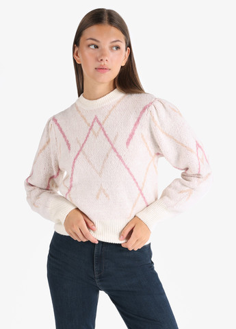 Молочний зимовий светр джемпер Colin's