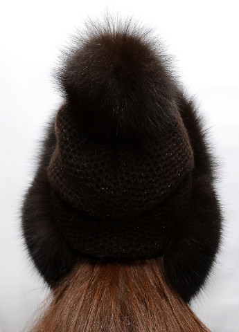 Женская зимняя меховая шапка ушанка из меха песца Меховой Стиль зимушка (229461769)