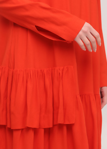 Оранжевое кэжуал платье а-силуэт Cos однотонное