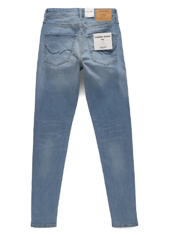 Голубые демисезонные зауженные джинсы Jack & Jones