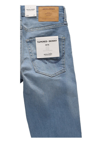 Голубые демисезонные зауженные джинсы Jack & Jones