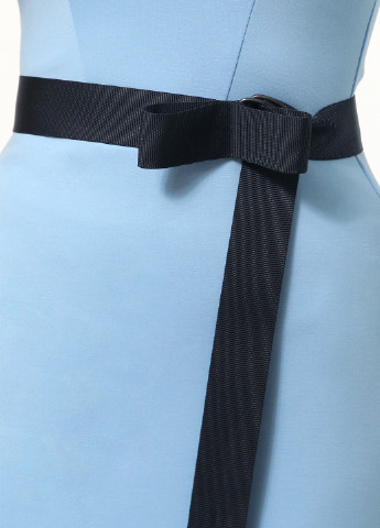 Голубое деловое платье футляр Lada Lucci однотонное