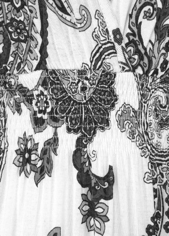 Белое кэжуал платье в стиле ампир Lascana турецкие огурцы