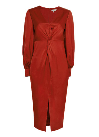 Красное кэжуал платье Ted Baker однотонное