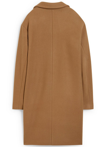 Світло-коричневе демісезонне Пальто однобортне C&A