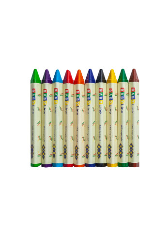 Олівці кольорові Baby line Jumbo трикутні 10 шт (ZB.2482) Zibi (254066161)