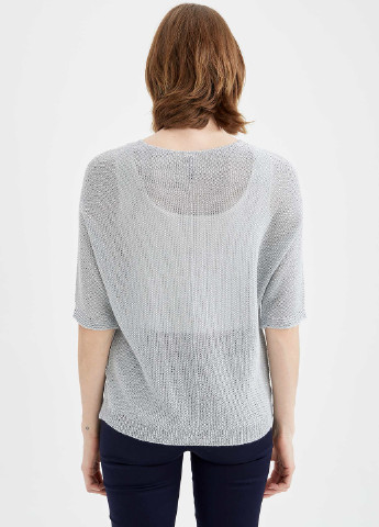 Світло-сірий демісезонний полувер пуловер DeFacto