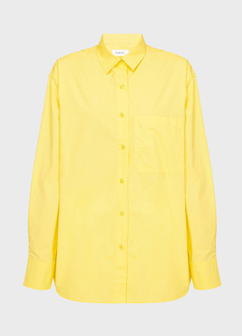 Желтая кэжуал рубашка однотонная PRPY