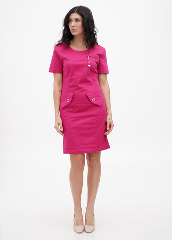 Фуксиновое (цвета Фуксия) кэжуал платье Love Moschino однотонное