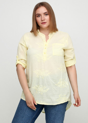 Лимонная демисезонная блуза Italy Moda