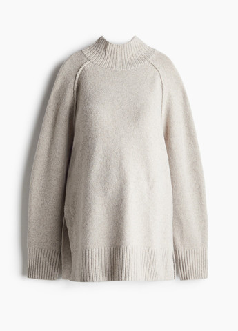 Светло-серый зимний свитер для беременных H&M