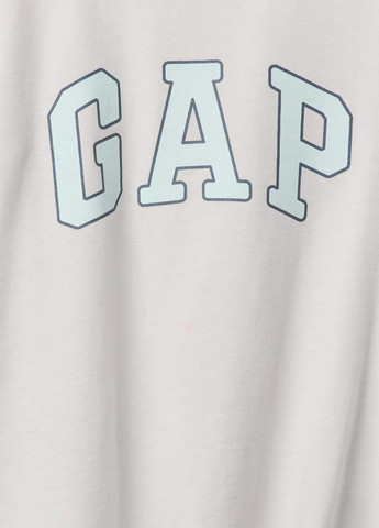 Светло-голубая летняя футболка Gap