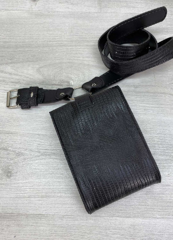 Сумка жіноча на пояс (бананка) екошкіра (wel-99501) Чорна WeLassie (253982558)