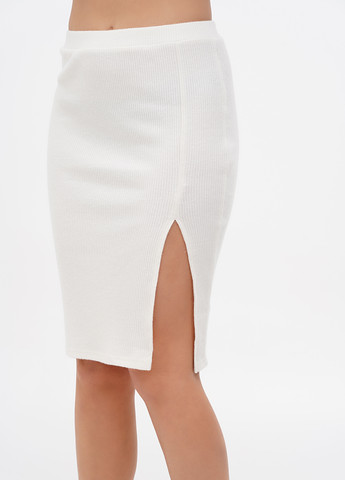 Белая кэжуал однотонная юбка South Beach карандаш