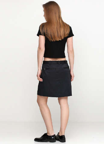 Черная кэжуал однотонная юбка Ralph Lauren миди