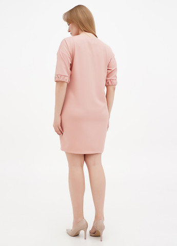 Пудрова кежуал сукня Sassofono однотонна