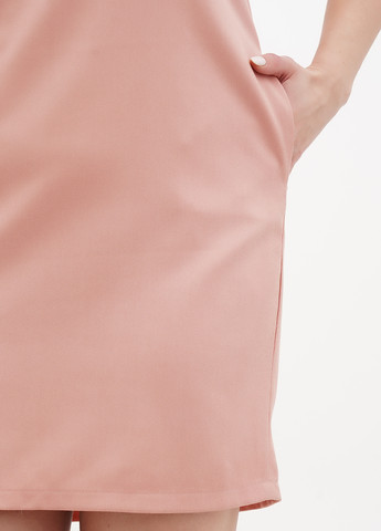 Пудрова кежуал сукня Sassofono однотонна