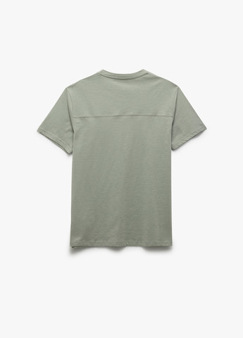 Серо-зеленая футболка KOTON