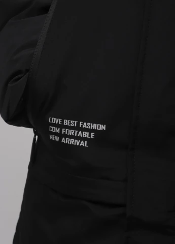 Чорна зимня куртка No Brand
