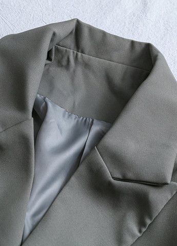 Серый женский жакет SHEIN однотонный - демисезонный