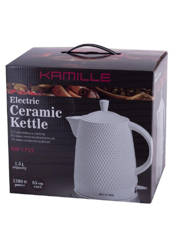 Електричний чайник керамічний 1,5л KM-1725 Kamille (254668718)
