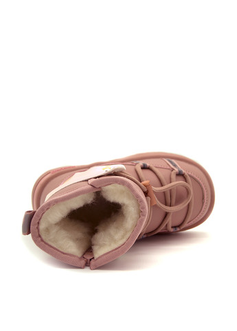 Розовые луноходы W.Niko с логотипом, со шнуровкой