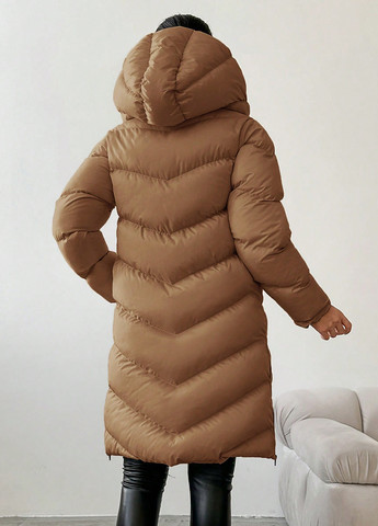 Светло-коричневая демисезонная куртка SHEIN