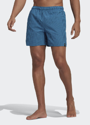 Мужские синие спортивные шорты для плавания check adidas