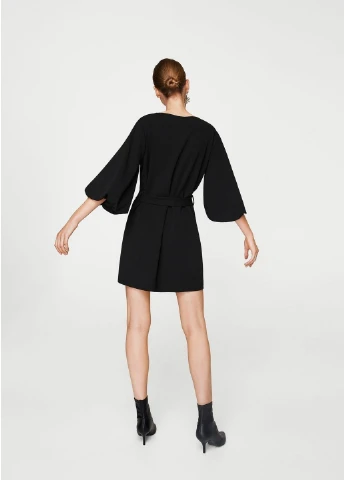 Черное кэжуал платье Mango однотонное