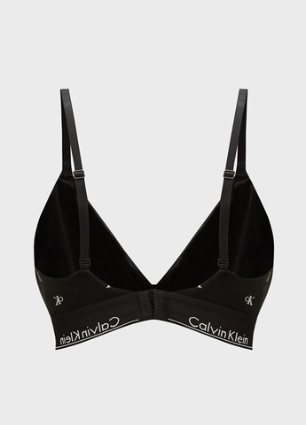 Чёрный триэнджел бюстгальтер Calvin Klein без косточек хлопок