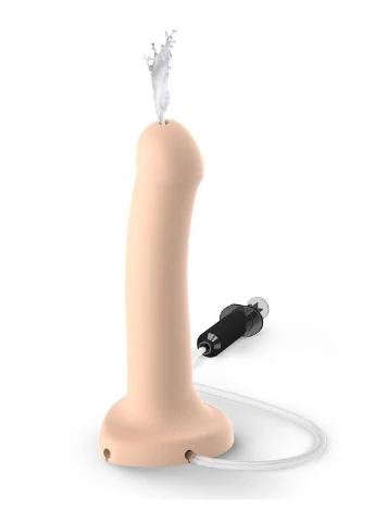 Кончающий фаллоимитатор Dildo Cum Flesh, диаметр 3,6см, силикон, насадка для страпона Strap-On-Me (256537773)