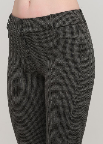 Комбинированные кэжуал демисезонные укороченные, зауженные брюки DeFacto