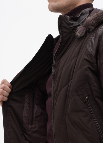 Темно-коричневая зимняя куртка Gessada