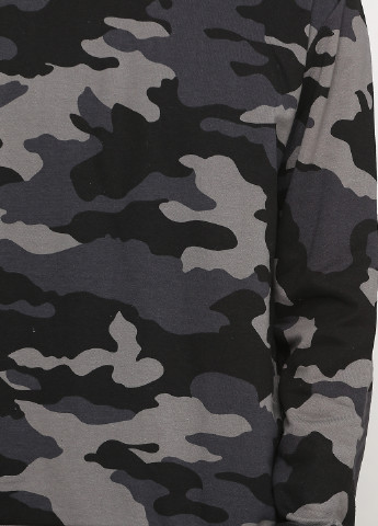 Світшот Madoc Jeans - Прямий крій абстрактний сірий кежуал - (160544592)