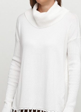 Белый демисезонный свитер Patrizia Dini