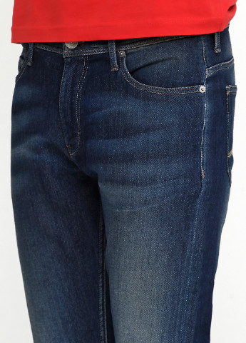 Джинси Bogner середня талія однотонні темно-сині джинсові