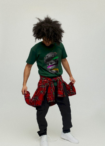 Темно-зелена футболка чоловіча YAPPI