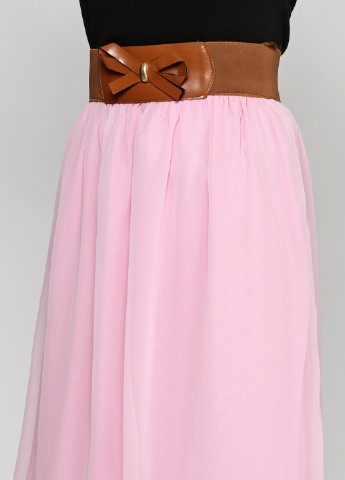Розовая кэжуал однотонная юбка Miss макси