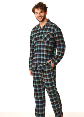 Теплая фланелевая мужская пижама MNS 431 Key (256522707)