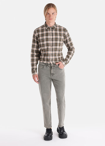 Светло-серые демисезонные прямые джинсы Colin's