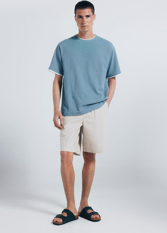 Голубая футболка Springfield