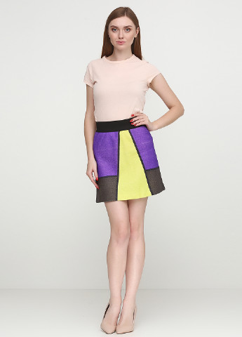 Разноцветная кэжуал с абстрактным узором юбка Angelo Marani мини
