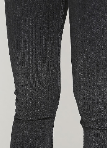 Графитовые демисезонные зауженные джинсы H&M