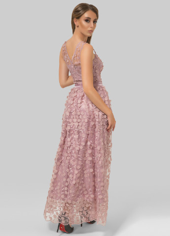 Розовое вечернее платье Azuri однотонное