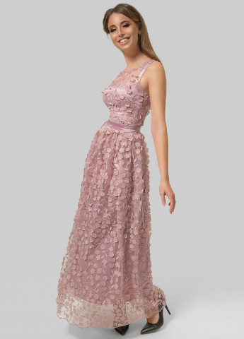 Розовое вечернее платье Azuri однотонное