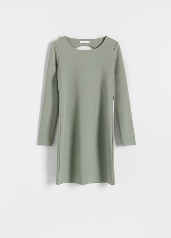 Оливкова кежуал сукня Reserved однотонна