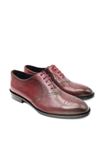 Бордовые кэжуал туфли Luciano Bellini на шнурках