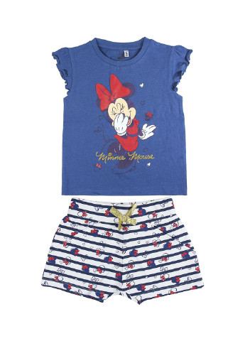 Синий летний комплект (майка, шорты) Disney